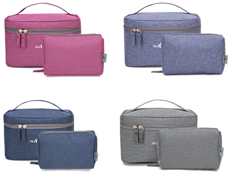 2024 Hot Sale Portable Custom Water-Resistant Make Up Cosmetic Bag Wholesale Customized Travel Hanging Toiletry Bag