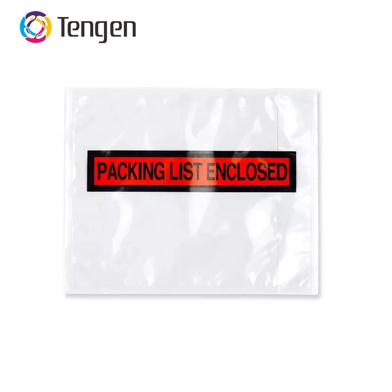 Wholesale Packing List Envelopes Clear Adhesive Top Loading Express Satchel For Invoice Packing Slip