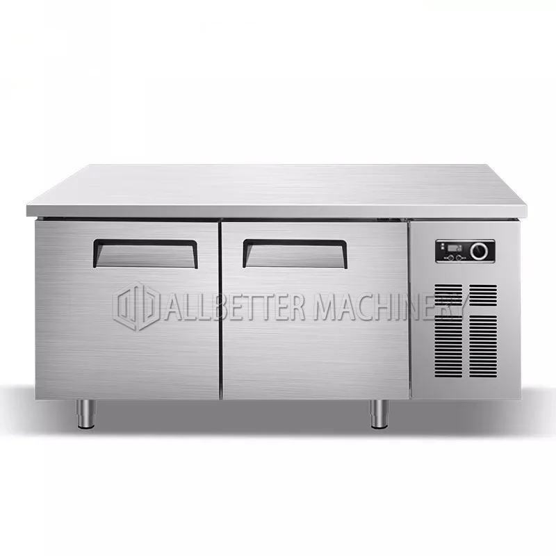 Factory Price Stainless Steel Refrigerator Kitchen Electric Kitchen Cabinet Counter Air Cooling Freezer Refrigerator
