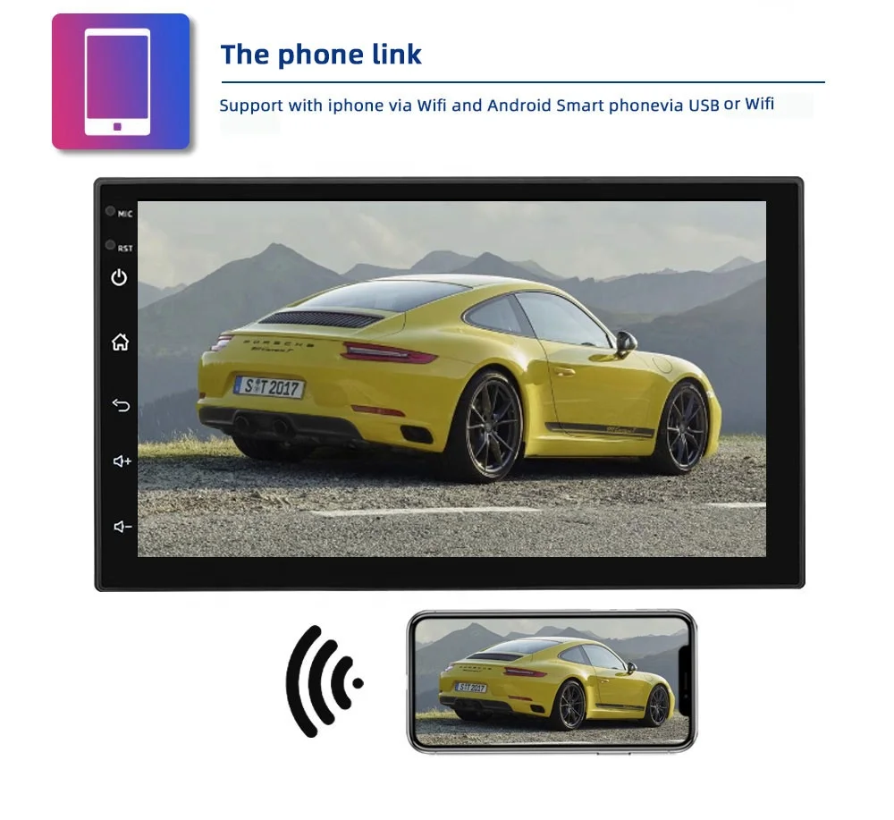  7 дюймов универсальный автомобильный GPS навигации радио зеркало заднего вида Android 8 1 4-х ядерный + 16 гб wi fi пульт дистанционного управления для цены по прейскуранту завода-изготовителя