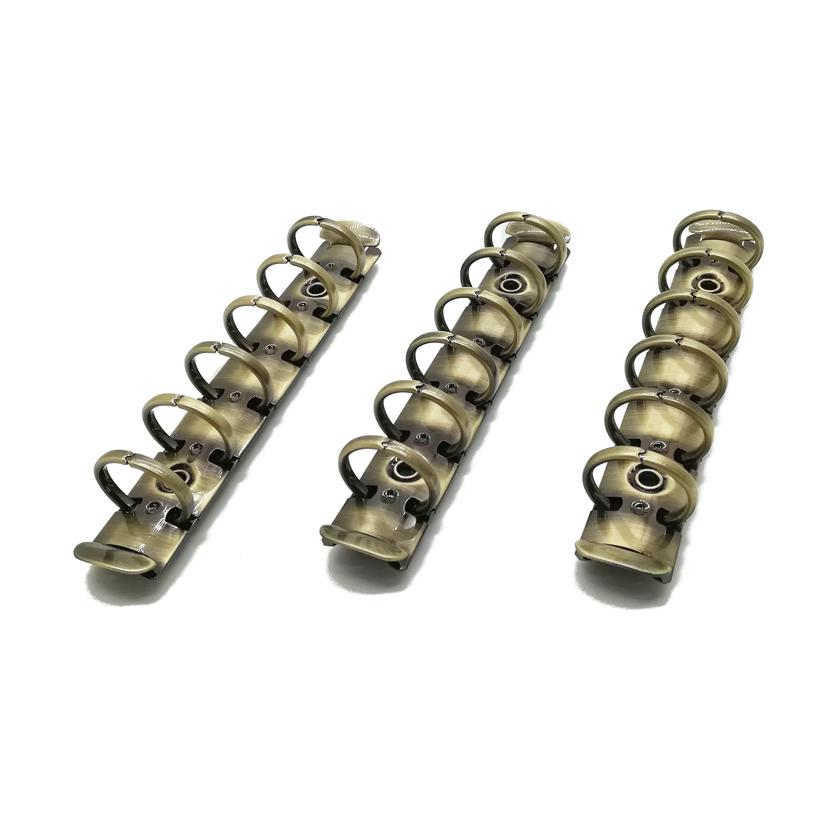 Оптовая продажа с завода, Высококачественная цветная папка для бумаг формата А5 с 6 отверстиями, металлический зажим, бронзовая папка