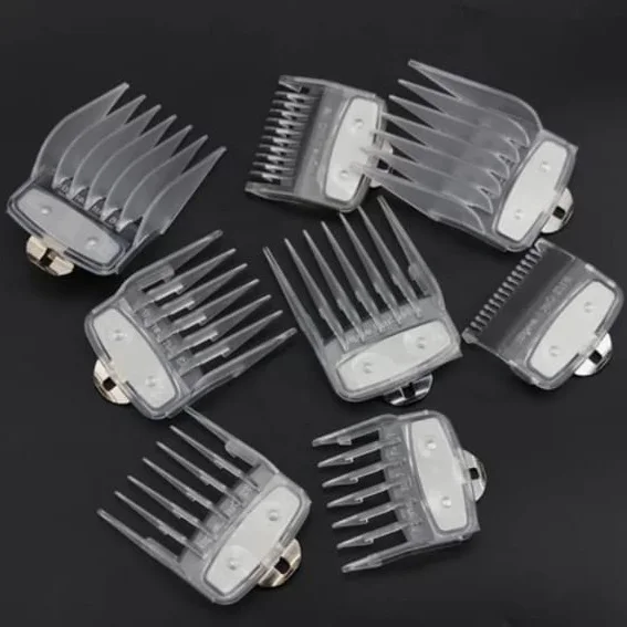 
10 size Colorful Guide Comb with metal clip , Multiple Sizes Metal Limited Combs, Hair Clipper Cutting Tool High Quality 