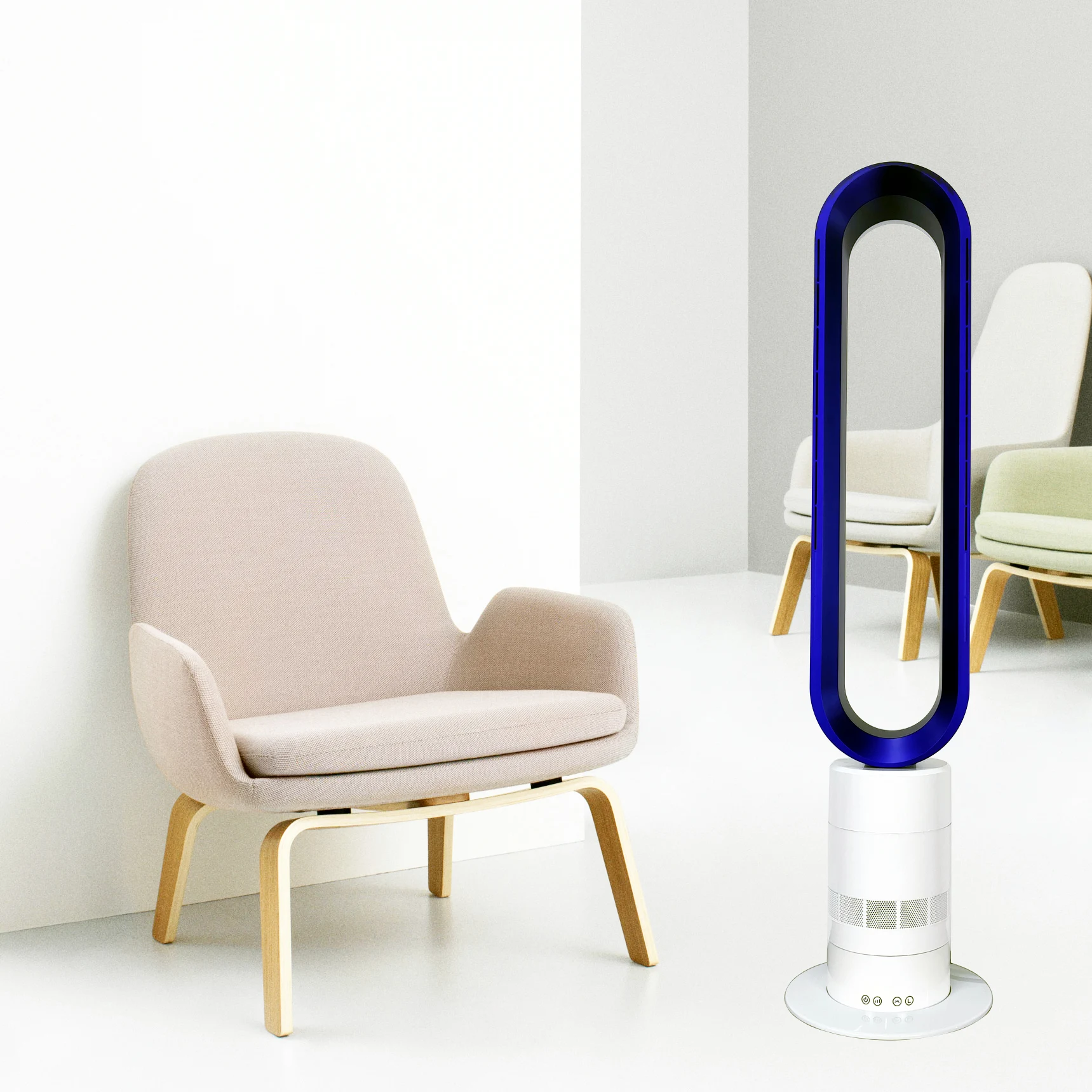 Hot selling CE CB ETLno blade natural wind fan Cooler Household Portable Electric Bladeless Tower fan