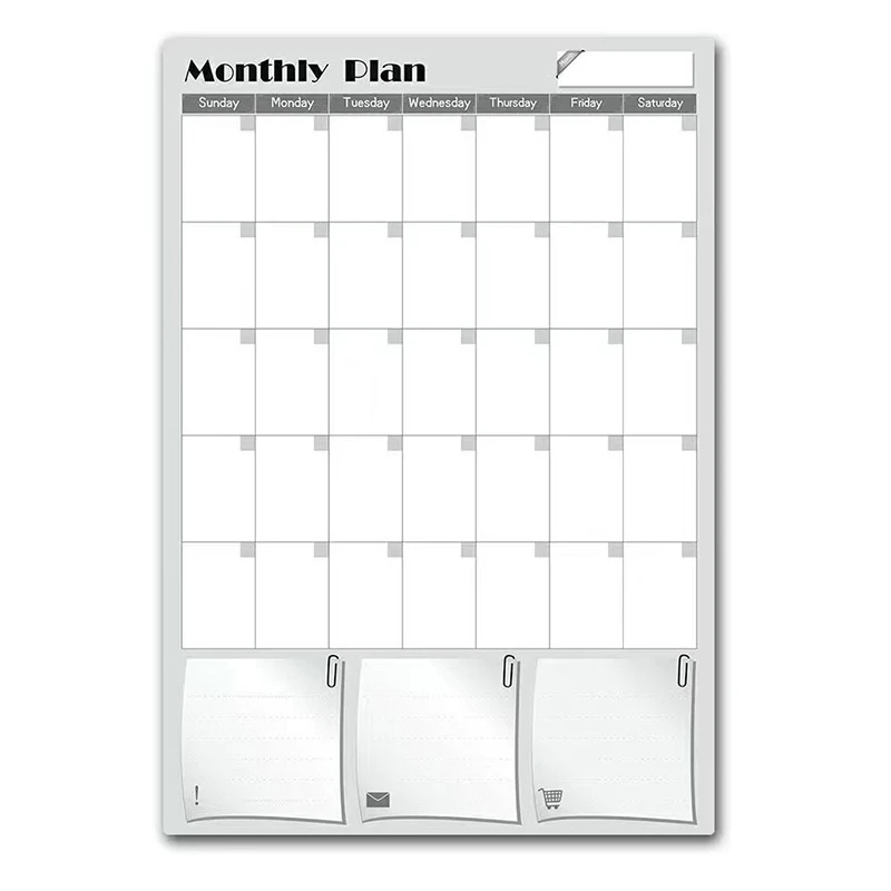 Custom Magnetic  magnetic whiteboard sheet whiteboard 30 x 25 magnetic magnetic whiteboard weekly calendar planner