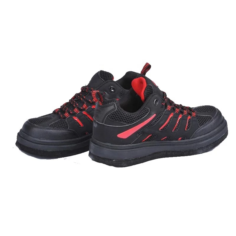 Felt spike neoprene rock fishing rain shoes non slip water sport sea fishing boots low cut steel spike sole fishing shoes