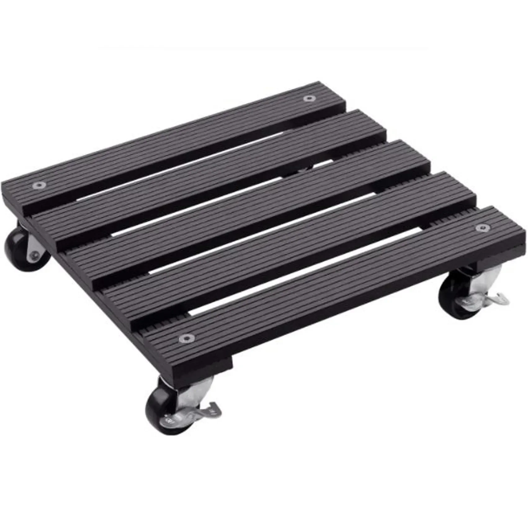 NEW design Wood Plastic Plant Stand Round Movable support WPC portable Flower Pots Base for Indoor Home/Garden Decor Use