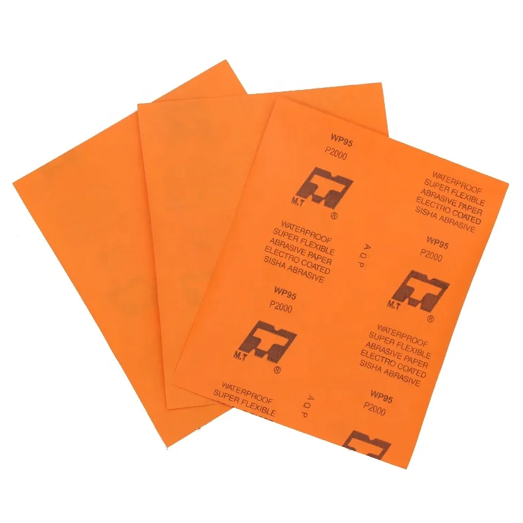 Global 28x23cm Dry Garnet Sandpaper Sheet 60 to 2000 Grit Abrasive/Sand/Sanding Paper for wood/wall/painting Polishing Grinding