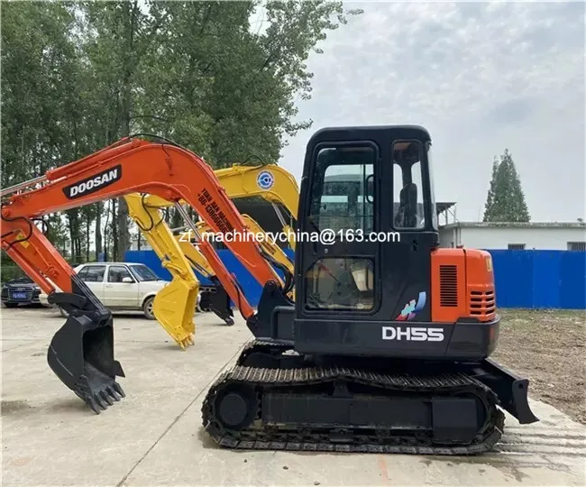 Used Excavator DOOSAN dh55 crawler mini excavator 5.5 ton korea original Mini Excavators for sale