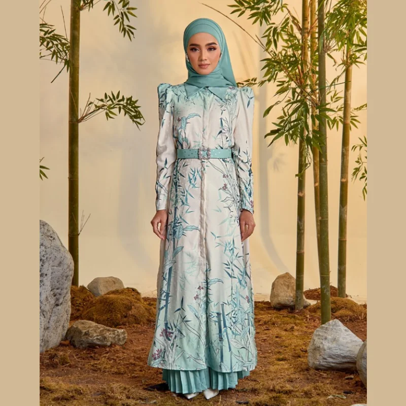 SIPO Eid Wholesale Price High Quality Pink Modern Baju Kurung Malaysia Clothing Baju Kebaya Muslim Kurung