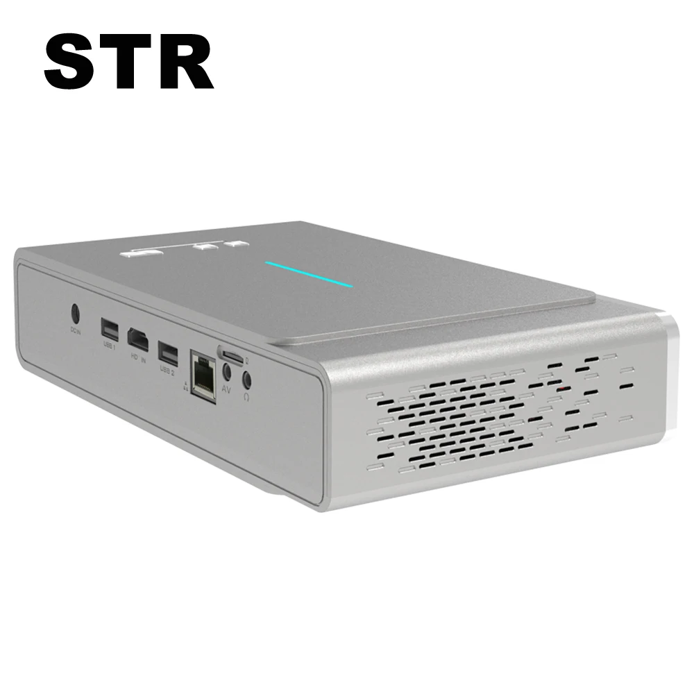 Android 9.0 4-core Home cinema movie beam 600 Ansi Lumens DLP LED 3D 4K HD laser short throw smart mini pocket projector