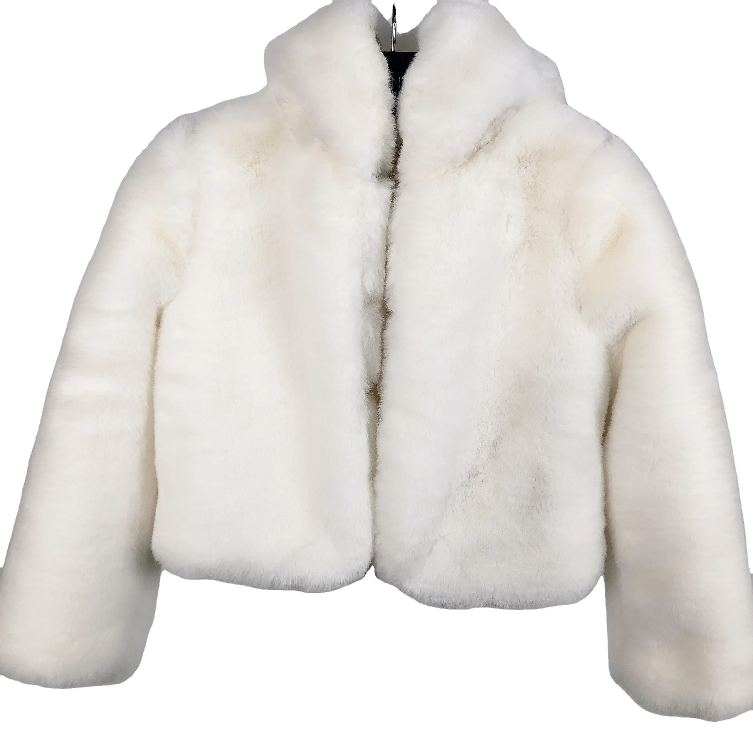 
TZ20G032 Winter Furs Hot Fashions Selling Cute Outdoor Warm Plush Baby Child Kids Trench Coat 