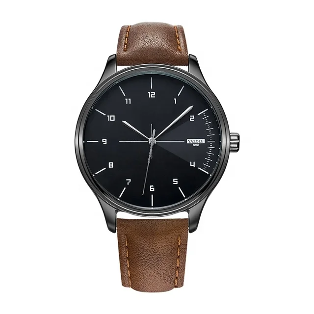 Low MOQ Yazole 502 Мужские кварцевые часы Montre в простом стиле по низкой цене