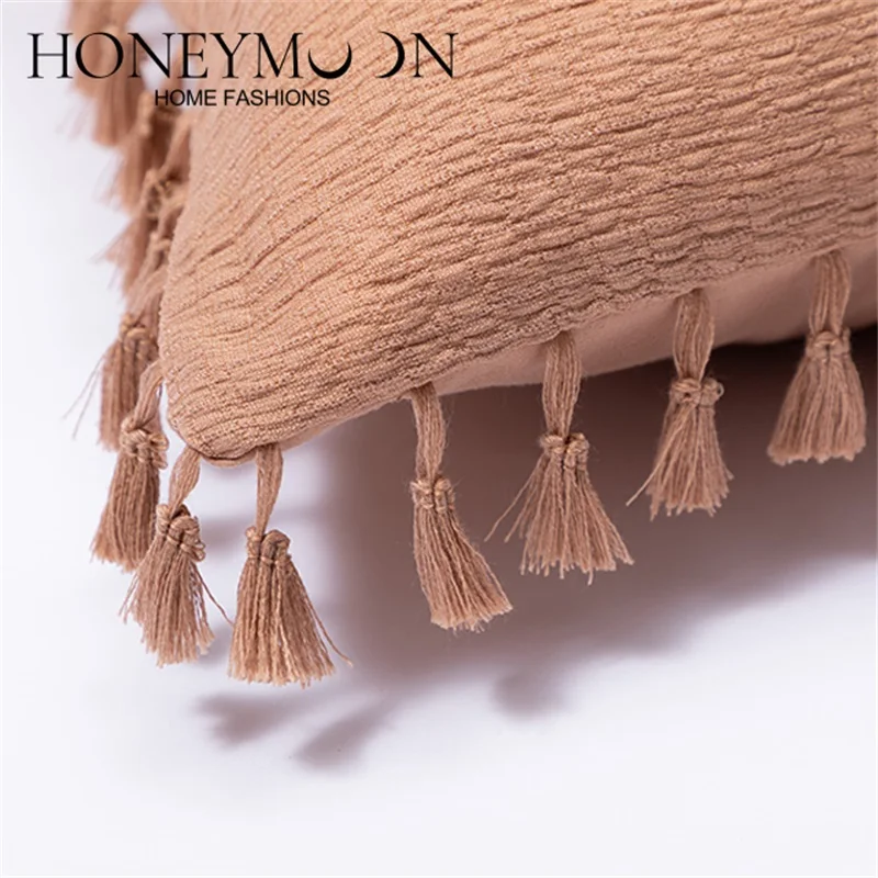 2022 best quality of home duvet cover sets 3pcs 120gsm seersucker with hand made trim