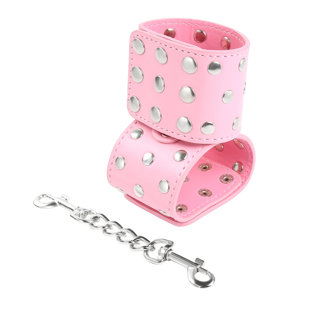 Wholesale Leather Male Restraint Handcuffs Full Rivet Sex Male Sex Bondage Noverty Fetish BDSM Toys Slave Cheap Handcuffs