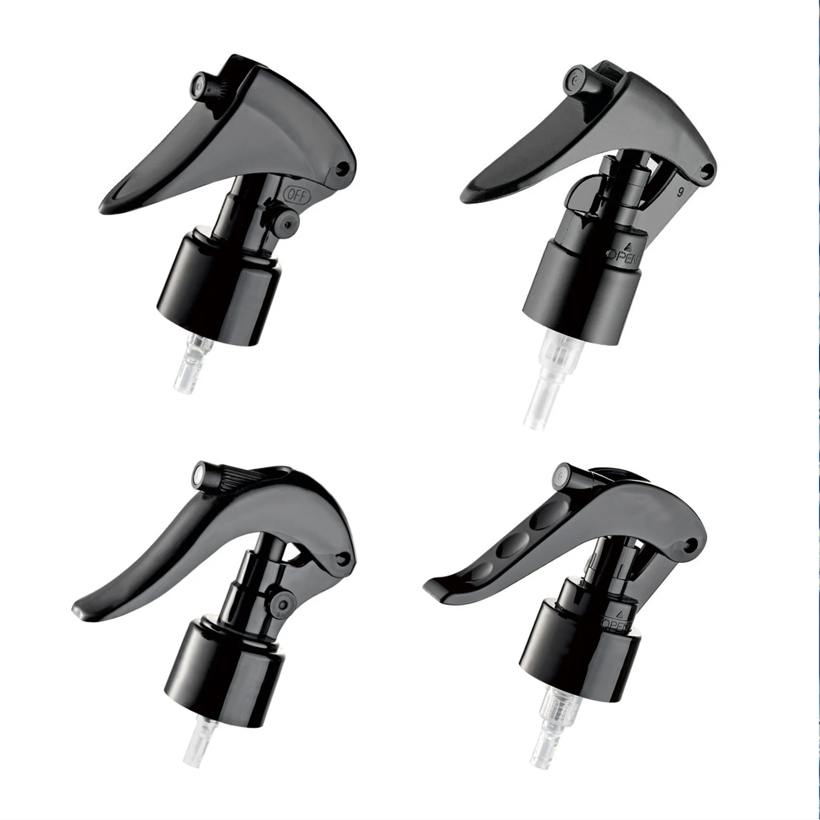 Ningbo Factory Black 20/410 24/410 28/410 Trigger Spray All Plastic Chemical Resistant Sprayer Pump black spray trigger