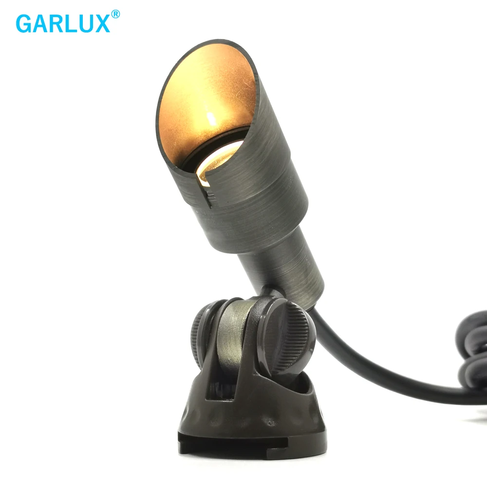 Antique Brass Landscape Spotlight 12V outdoor LED Spike light