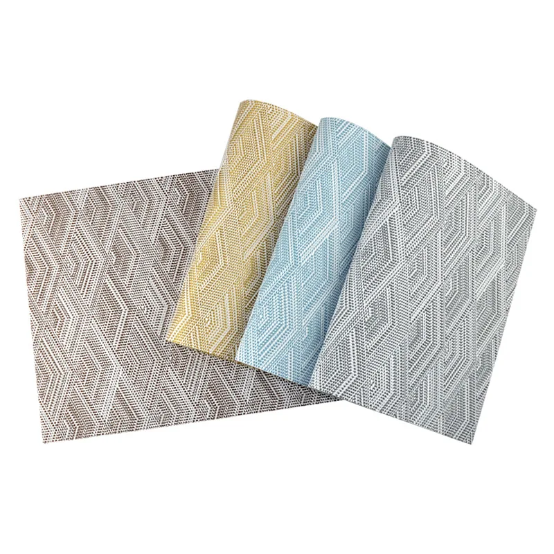 Popular Western Hotel Thicken Dining Table Jacquard Placemat