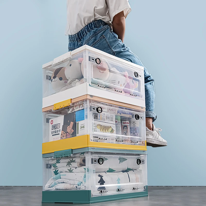 
Wholesale Stackable Foldable Box Plastic Storage Boxes 