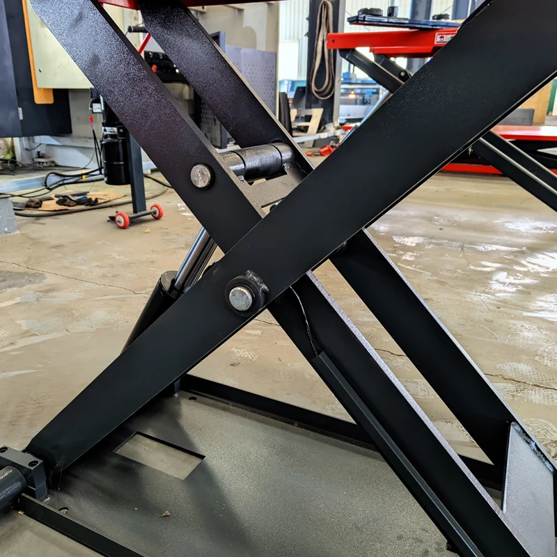 customize car hoist scissor auto lifts hydraulic garage 1.2m mid rise scissor car lifter for sale in dubai market