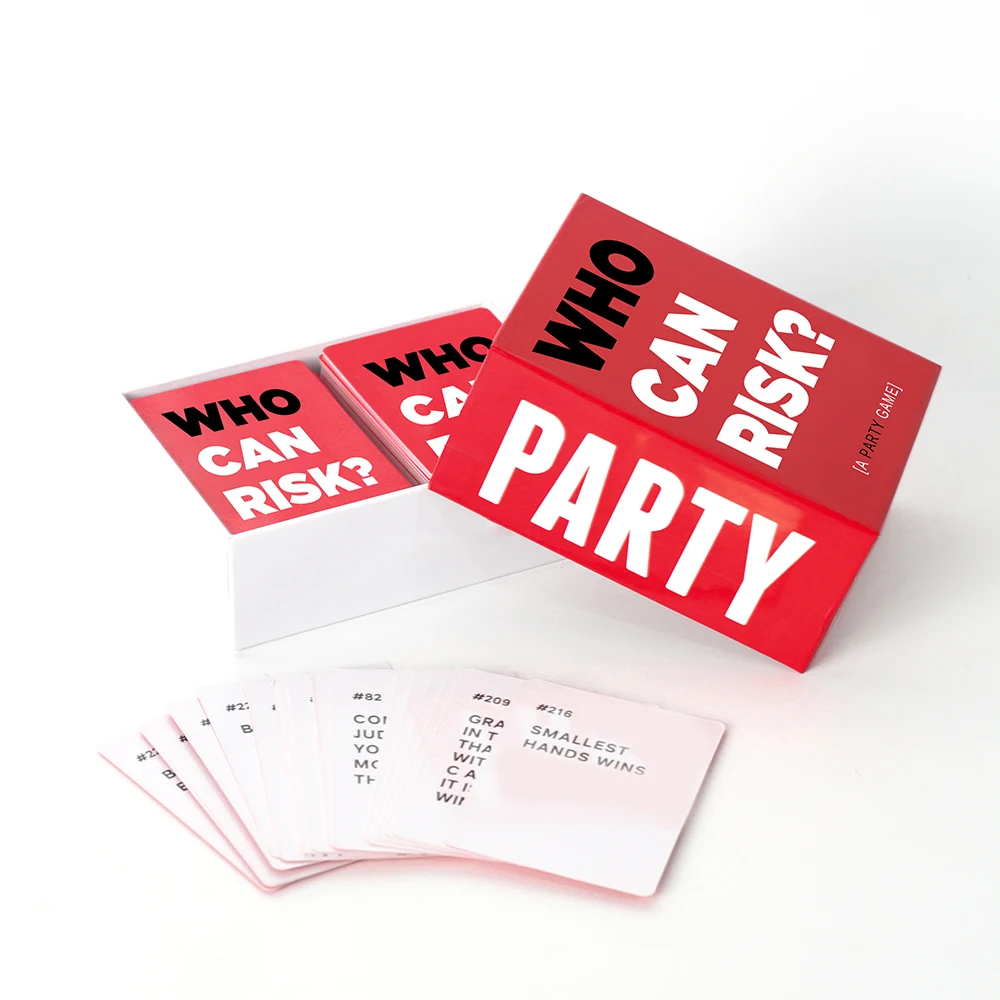 Manufacturer Personalized Game Card Custom Printing 54 Playing cards Black and Red Paper Card Games with 2 pieces box