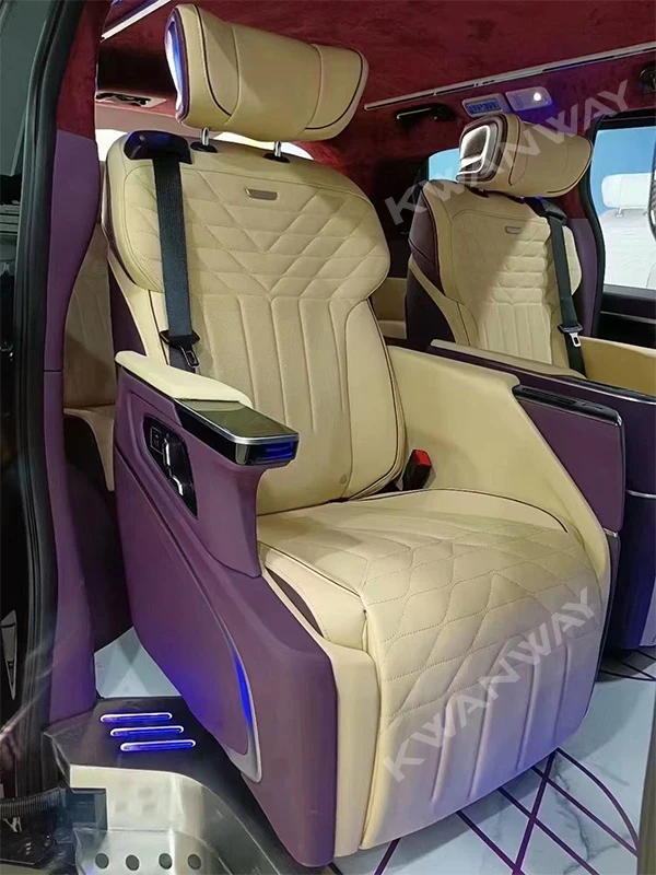 Kwanway Luxury Vip car seat Limousine Modified Car Reclining Captain Seat for Van For Toyota Sienna Volkswagen Maitwei