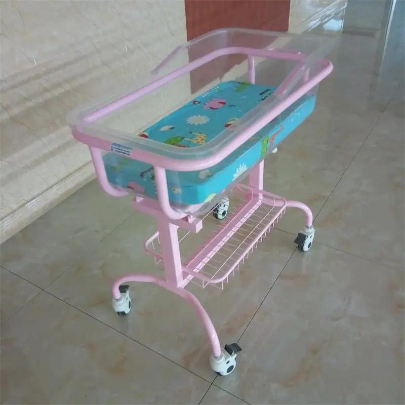 Luxury ABS Plastic Newborn Baby Bassinet Mobile Infant Bed Baby Crib Trolley on Wheels