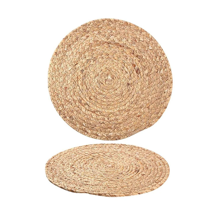 YanYi household Wholesale Round Woven Placemat Straw Woven Placemat Woven Placemats Hand woven