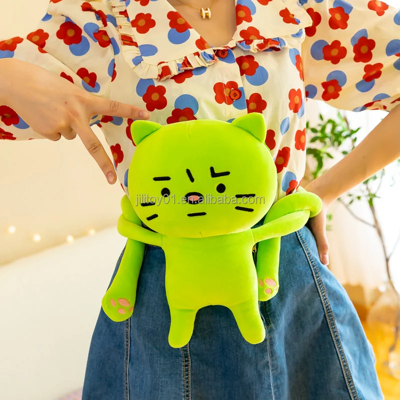 anxious cat plush bag game character customization plush dolls and toys cat stuffed animal cat plush toy