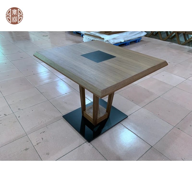 Walnut Wood Dining Table For Hotel Restaurant Wooden Table Manufacturer