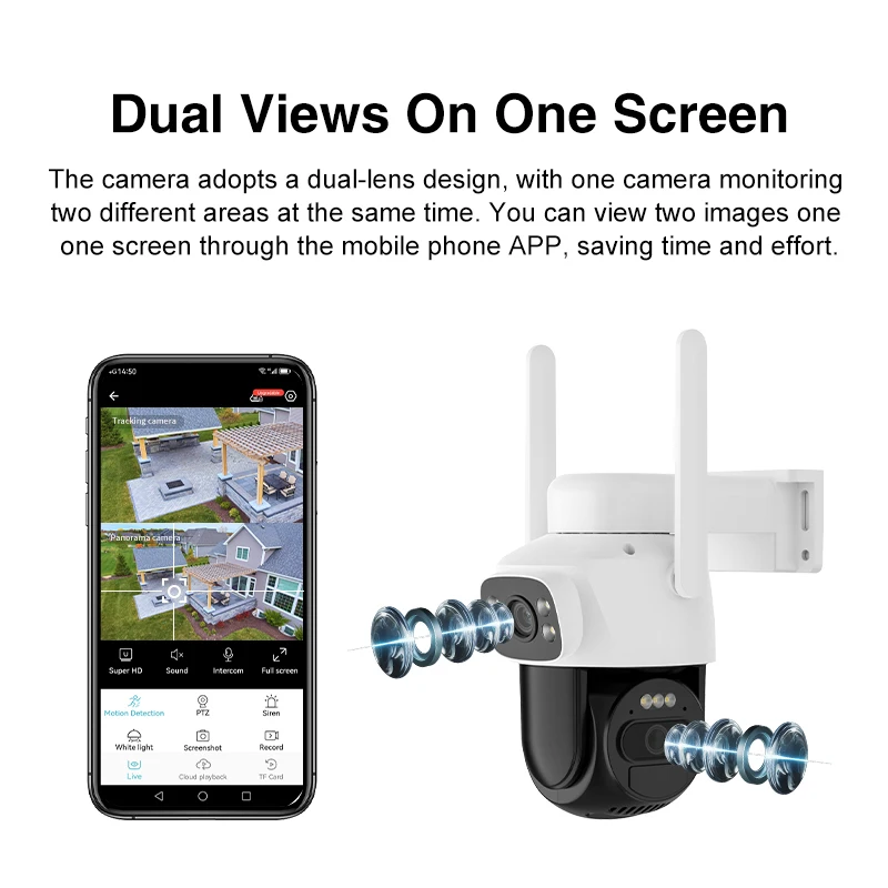 Vstarcam CB622DR-C 3MP 6MP Dual Band 2.4G 5G wifi 6000mAh Battery Color Night Vision Motion Detect Auto Tracking Solar Camera