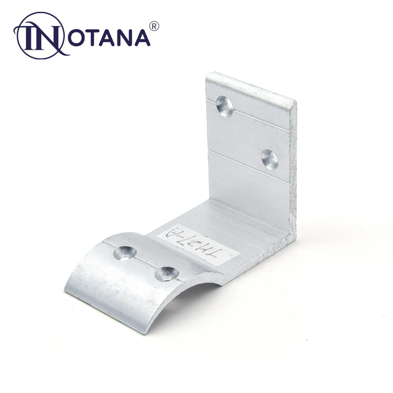 African customized design aluminium handrail fitting aluminium alloy wall flange for railing pipe aluminium wall flange