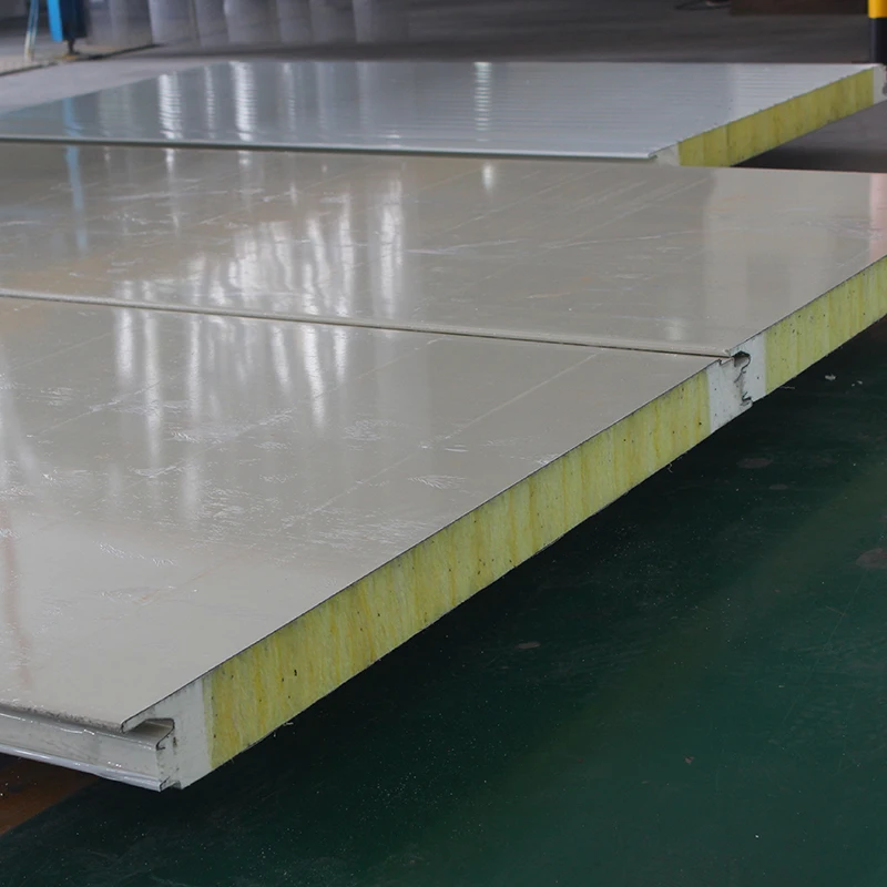 CE China manufacture wholesale insulated rock wool /glasswool /eps sandwich panel for wall