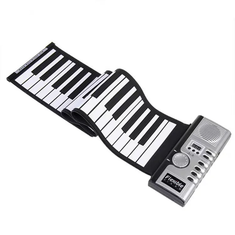 88-Keys Portable Electronic Organ Roll-Up Piano