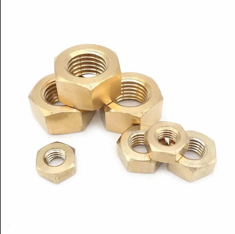 Nuts Hardware Brass Hex Nut Din934 All Kinds Of High Quality copper Brass Nut,Brass M2.5M3M5M6M8M10Nut Factory