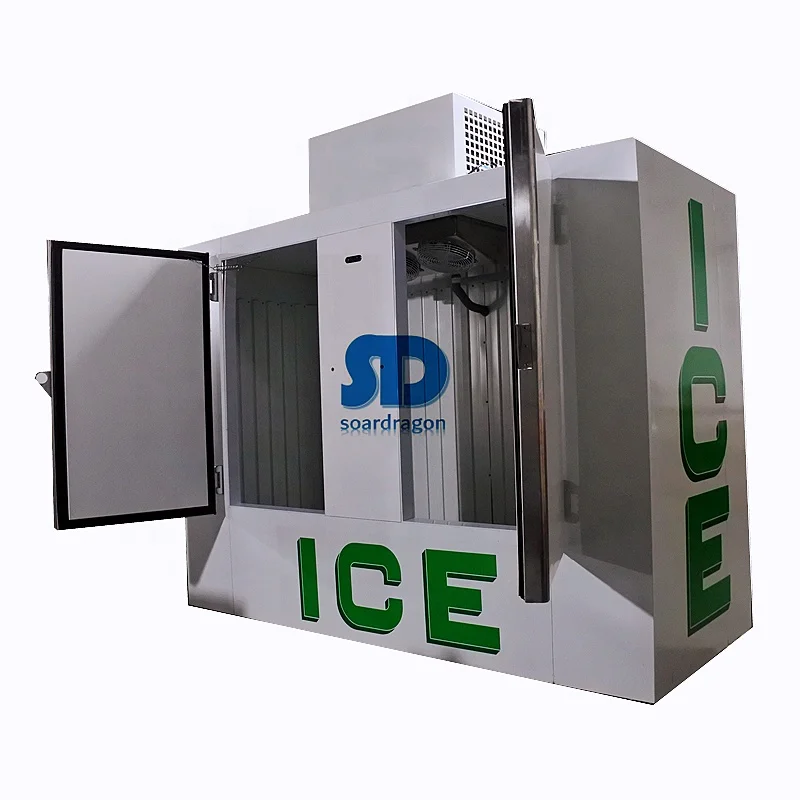 Soardragon Outdoor single Slant Door 38 CU FT Vending Ice Machine For 120 Bags Cube Ice