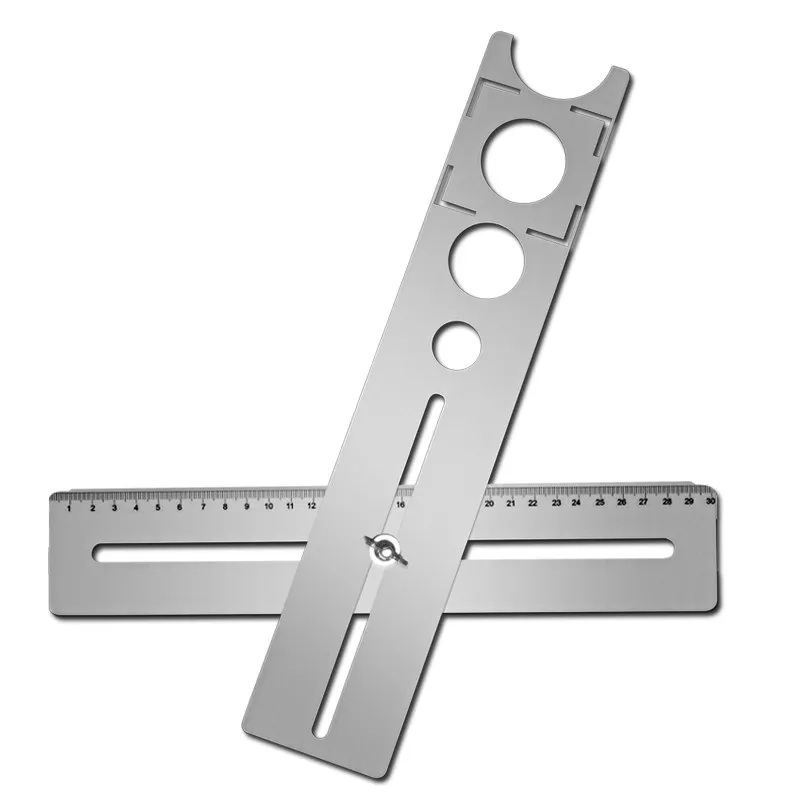 New multi-function adjustable universal hole opening guide ruler locator