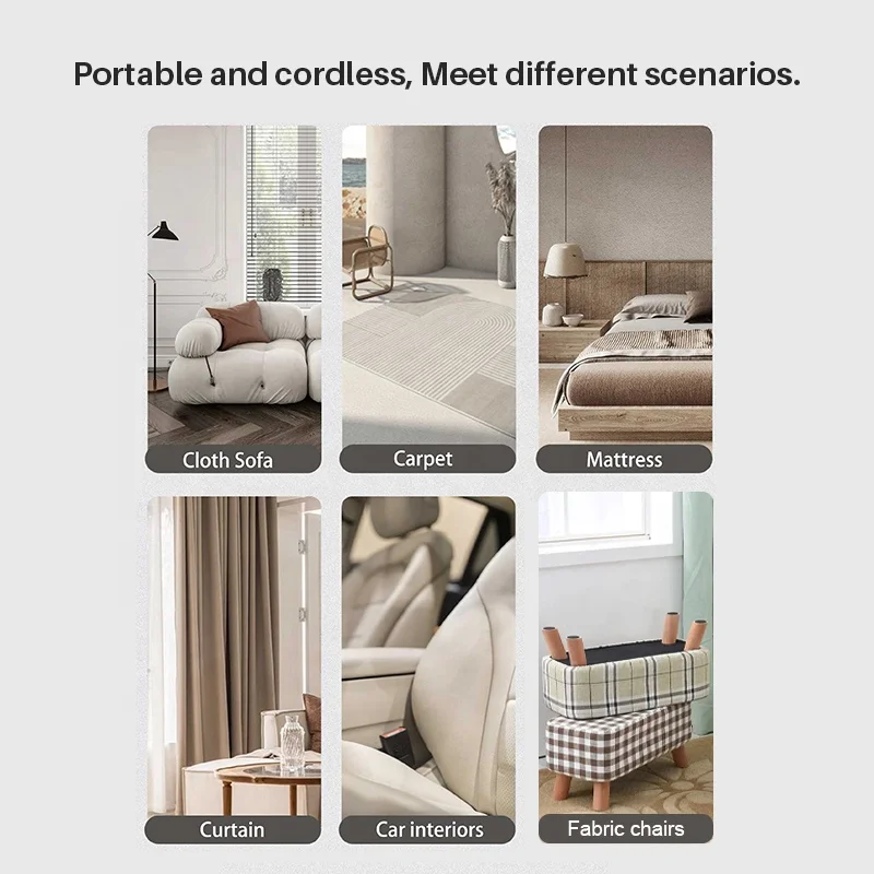 Cordless professional commercial sofa cleaning machines wet and dry spot portable carpet vacuum cleaner pet stain cleaner