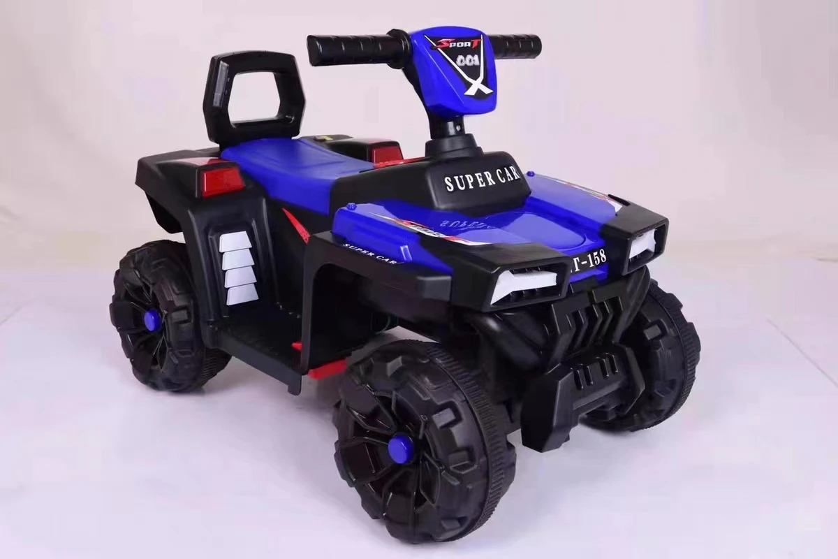 Best Selling Unisex Kids Electric ATV Four-Wheel Ride-On Car for Ages 2-7 with Light Music & Remote Features