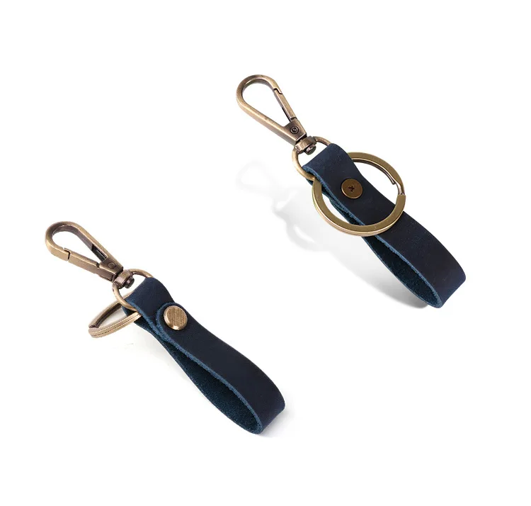 Персонализированный брелок из мягкой натуральной кожи с выгравированным логотипом