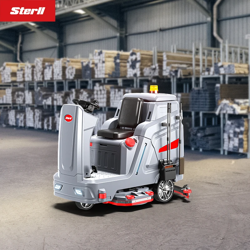 New Design Wireless Battery Magnetic Ride on Cleaning Machine Floor Scrubber For Concrete Marble Granite Cement Epoxy Tile Floor