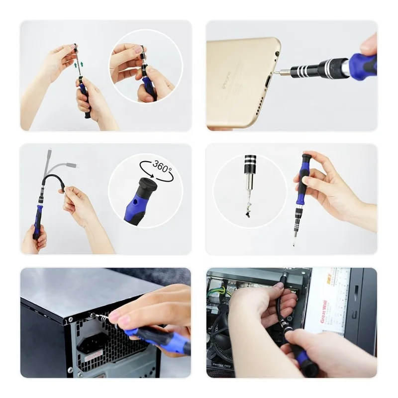 Portable Bag 80 pcs Fix For iphone Watch Laptop Cell Phone Repair Kit Screwdrivers Set Mobile Repair Tools