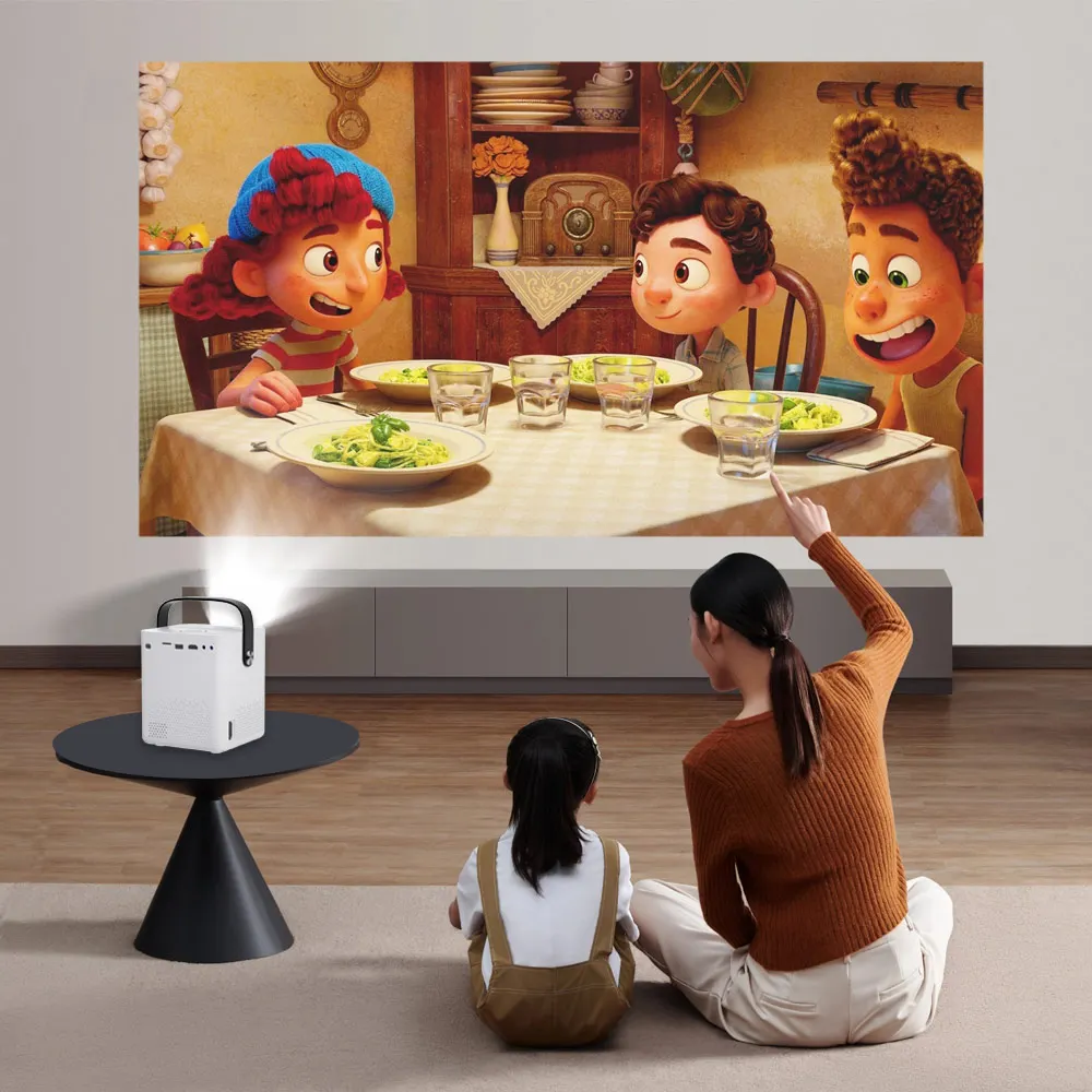 Light Unicorn X7 3D 4K 1080P Wifi Smart Led LCD Android Mobile Portable Pocket Video Mini Projector For Outdoor