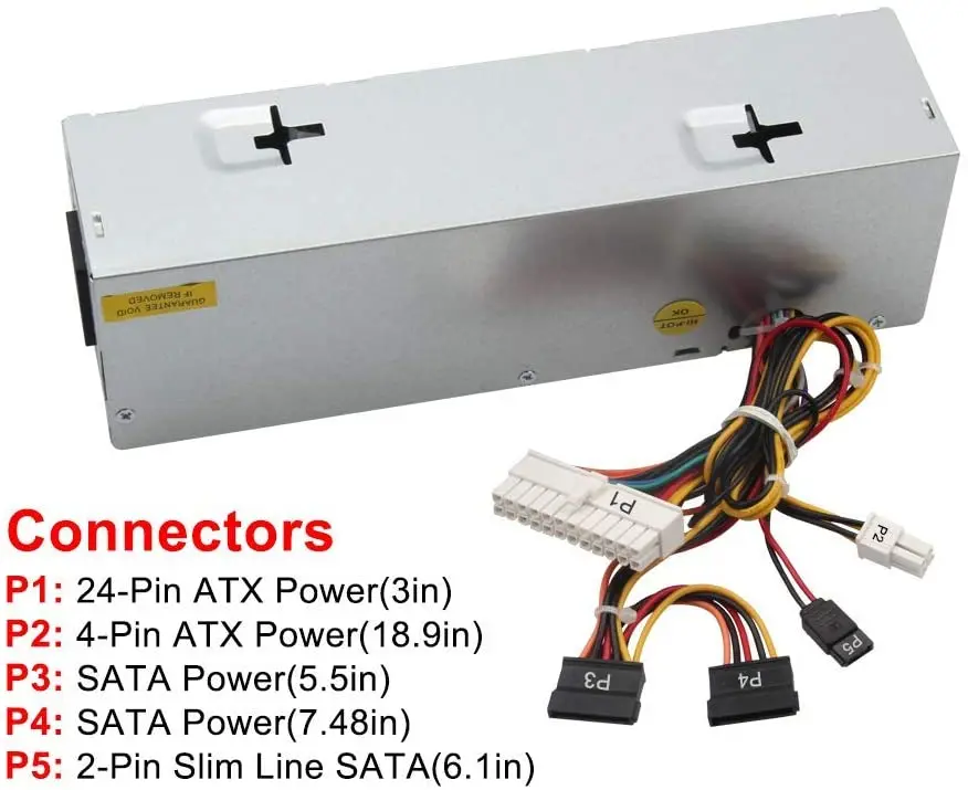240W Desktop Power Supply Unit PSU Replacement for DELL OptiPlex 390 790 SFF Systems H240AS-00 AC240AS-00 L240AS-00 AC240ES-00