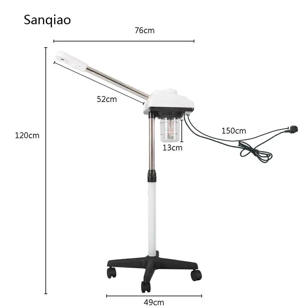 Профессиональный увлажнитель для лица, выразительный аппарат для дома и салона красоты с наноионами и функцией горячего распыления и озоном, с регулируемой высотой