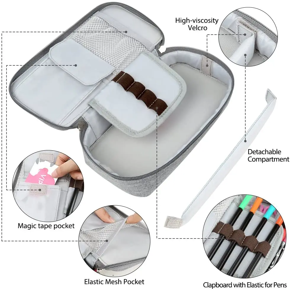 Wholesale Big Capacity Storage School Stationery Pouch Customized Pencil Case