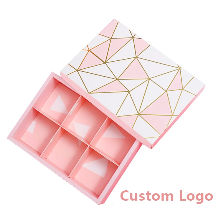 Luxury Fancy Customize Luxury Valentines Sweet Candy dates Gift Cake Handmade Boxes Chocolate Bar Paper Packaging Box