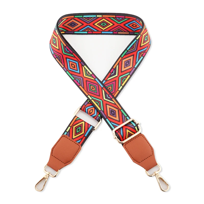 Wholesale Adjustable Widening Backpack Ribbon Accessories Color Stripe Long HandBag Shoulder Strap