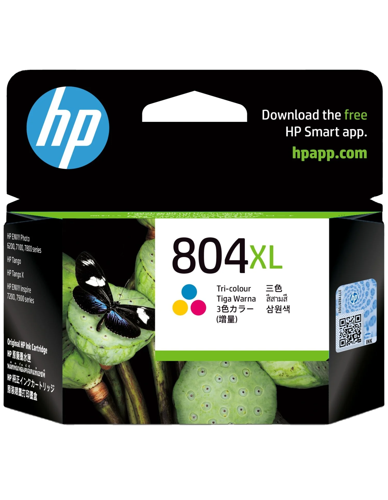 HP 804 804XL Black/tri-Color Ink Cartridge  for HP ENVY 6200 series, 7100 series, 7800 series, Tango X, Envy Inspire 7200 7900