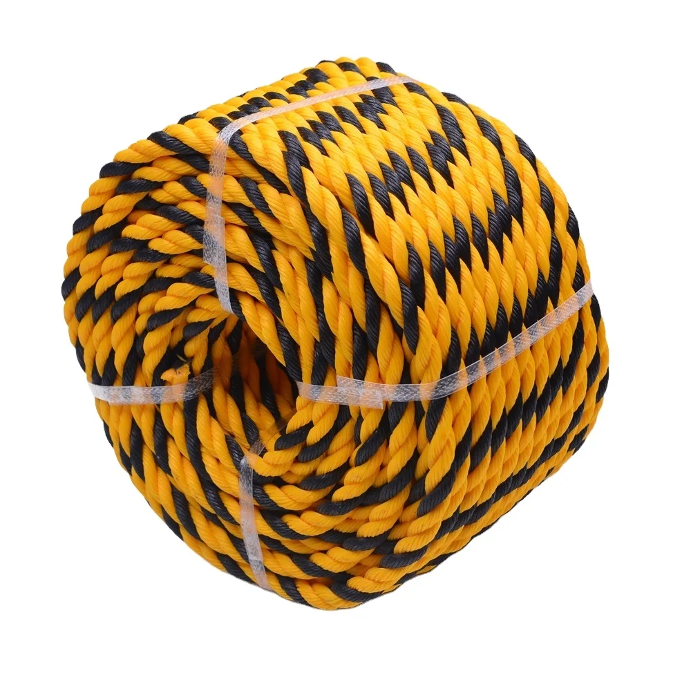 FBR Rope 3 Strands Yellow and Black color Tiger Rope well used quality packaging ropes