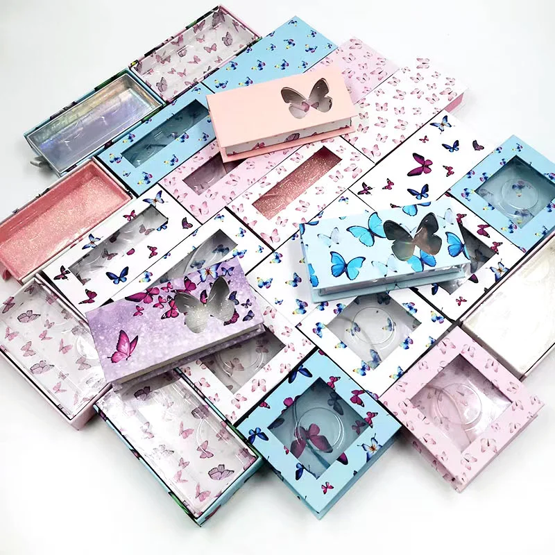 Eyelashes box Whosale Private Label case lashes3d bulk eyelash vendor customized boxes mink lashbox packaging